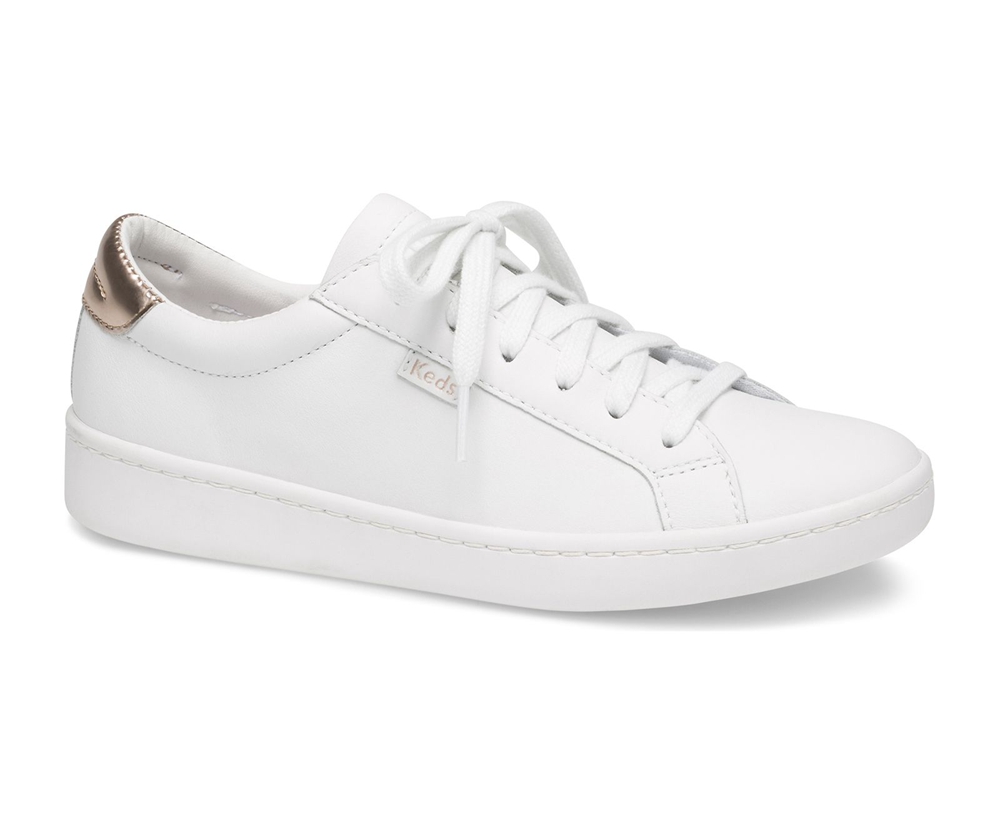 Keds Womens Sneakers White - Ace Leather - 986LJYHDP